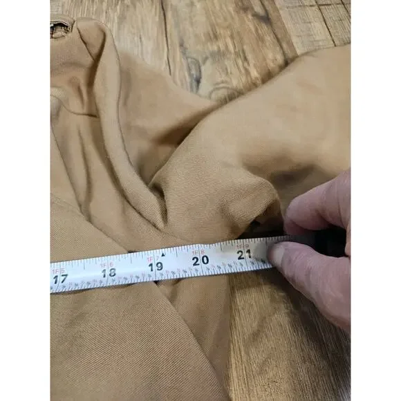 Elodie Drape Collar Long Duster Women's Size XS Brown Rayon - Picture 8 of 9